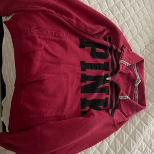 Victoria’s Secret Pink Quarter-Zip Pullover-vintage